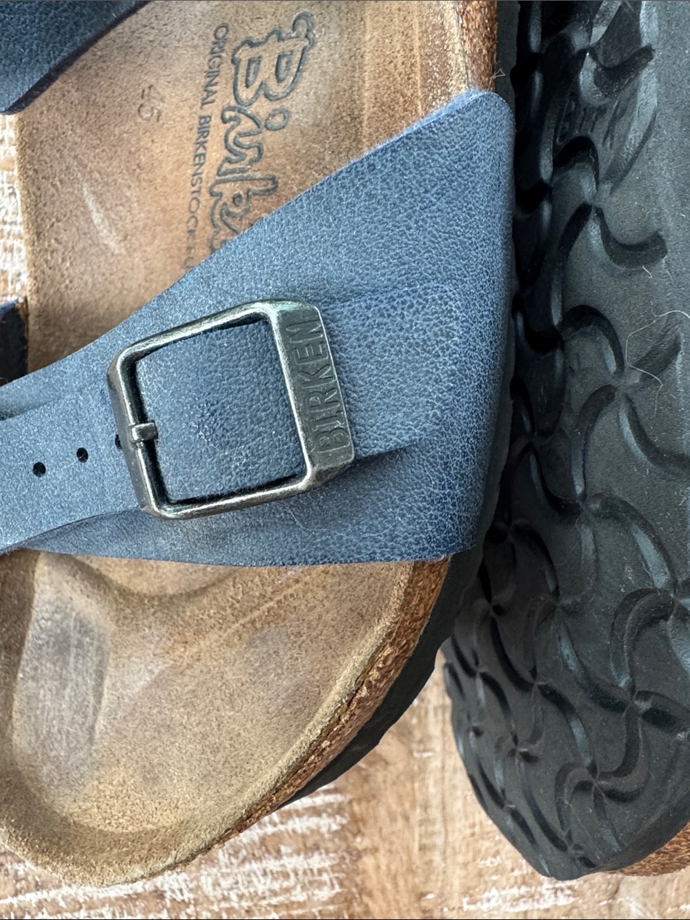 Birkenstock Birkies Blue Sandals Size 8 - Picture 6 of 8